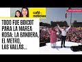 #Análisis ¬ Integrantes de la Marea rosa se muestran a la defensiva en su concentración en el Zócalo