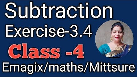Class-4,lesson-3#Exercise3.4#Subtraction#emagix#Numbersplayers#maths#mittsure#ByMukeshsoni