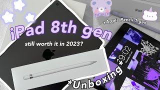 iPad 8th generation - unboxing?space grey, Apple Pencil 1.gen, accessories~Still worth it in 2023