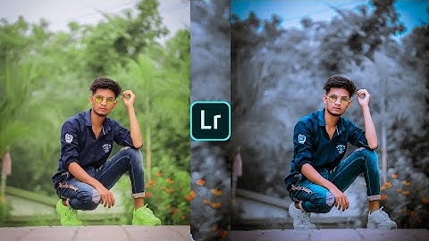 Lightroom blue & black tone photo editing tutorial | lightroom background colour change | lr presets