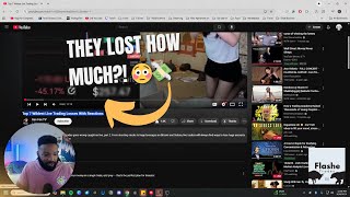 Reacting to Painful Trading Losses (I Can’t Watch 😭) pt 1