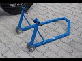 cavalletto alzamoto posteriore fai da te (homemade bike lift stand)