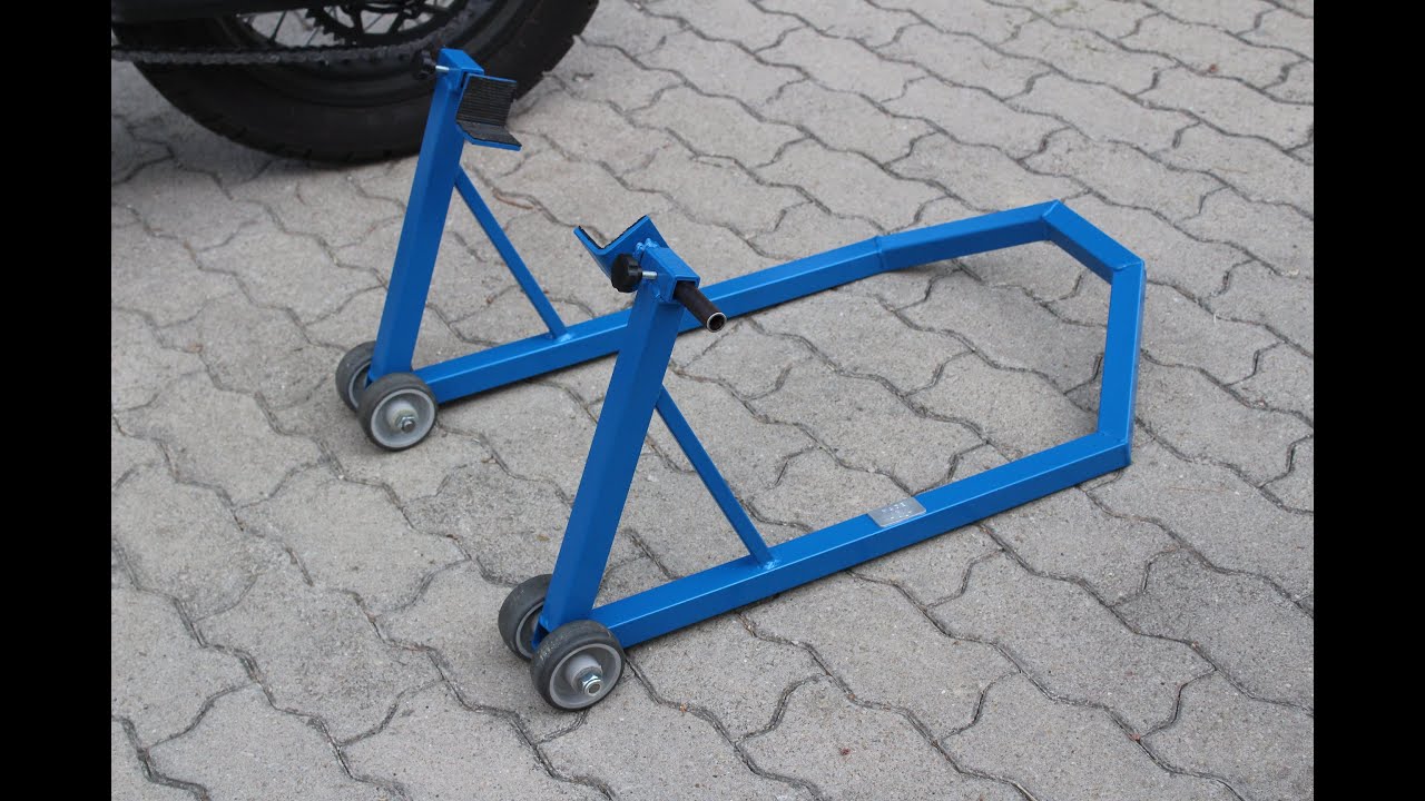 cavalletto alzamoto posteriore fai da te (homemade bike lift stand) 