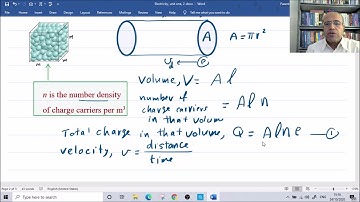 Electricity , part 2: drift velocity, bilingual syllabus, Oman