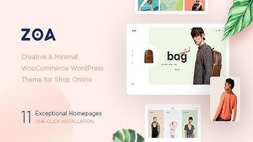 Zoa - Minimalist Elementor WooCommerce Theme Free Download