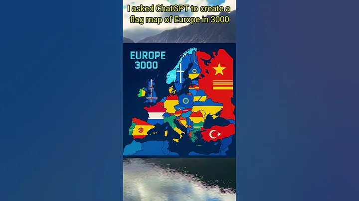 I asked ChatGPT to create a flag map of Europe in 3000 #chatgpt #geography #shorts #future #europe