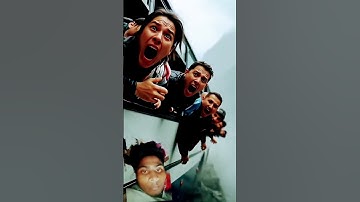 A poor Monkey saves bus from felling into hills #ai #monkey #shorts