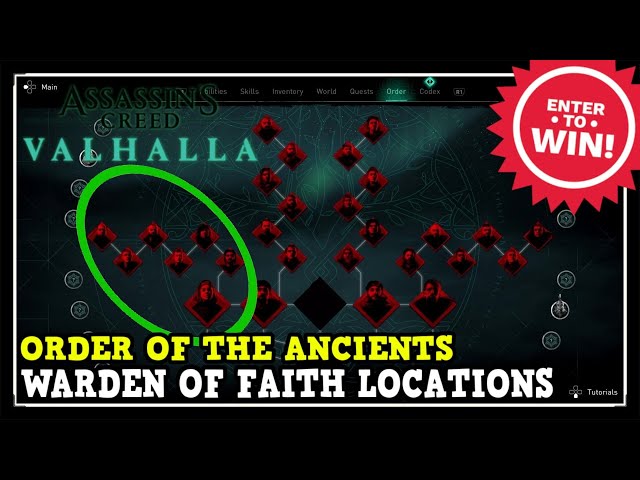 Order of the Ancients locations - AC Valhalla - The Rake