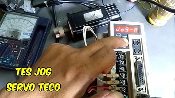 Test jog AC servo TECO TSTE