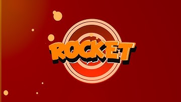 Free Blender Cartoon Intro Template #3 - Rocket (60fps)