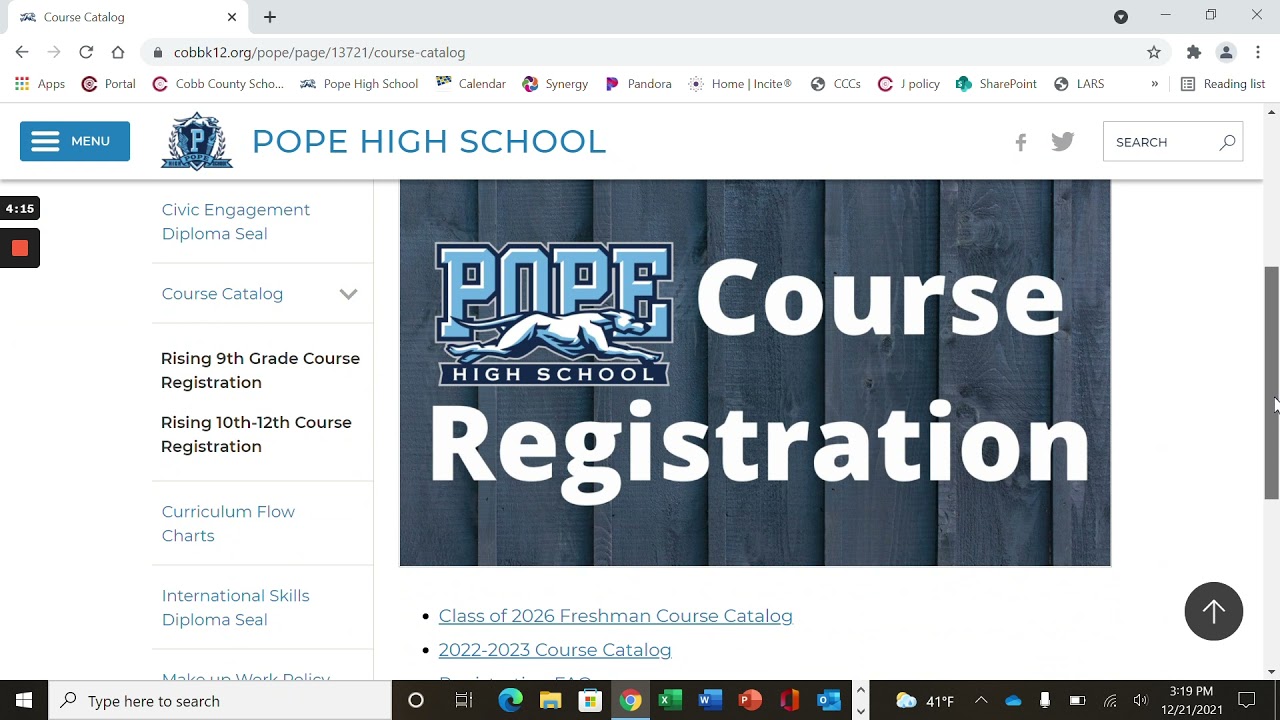 Pope Registration information for Rising 9th Grade Greyhounds - YouTube