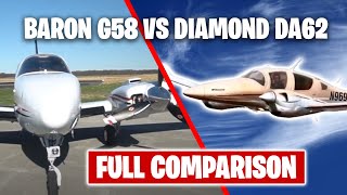 Beechcraft Baron G58 vs Diamond DA62 | Full Comparison