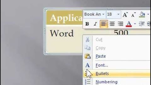 How to delete a row from a table in a presentation