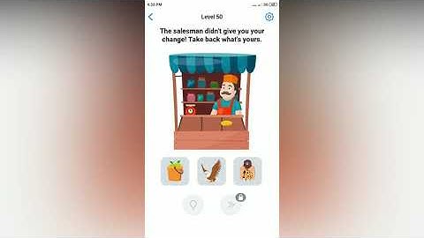 Easy Game - Salesman did not give you your change - Level 50 solution