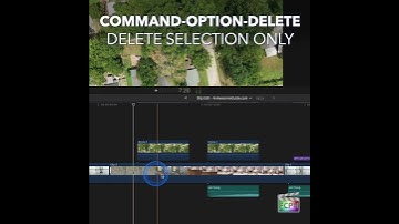 Final Cut Pro Shortcut | Command-Option-Delete | Delete Selection Only