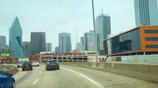 Driving From Dallas Downtown to Austin Downtown on I35 in Texas