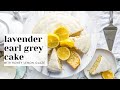 Lavender earl grey cake with honey lemon glaze easy onebowl recipe