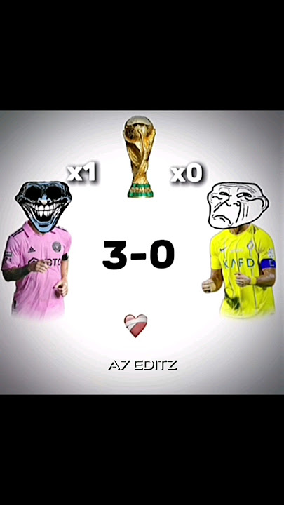 Messi Vs Ronaldo 😈 #shortsvideo #viral #funny #trending