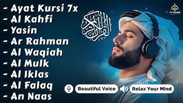 MUROTTAL MERDU Pengantar Tidur AL KAHFI, AL MULK, AR RAHMAN, YASIN, AL WAQIAH | Alaa Aqel