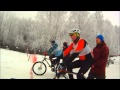 Велодрэгрейсинг Winter bikes drag racing