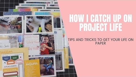 How I catch up on Project life