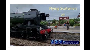 Flying Scotsman charging through Settle | July 2021