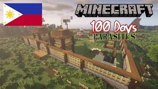 I Spent 100 Days in a HORRIFIC Parasitic World in Minecraft (TAGALOG)