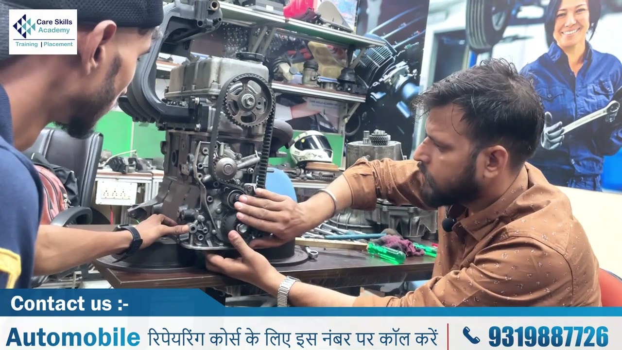 how to set a car engine timing belt || csa