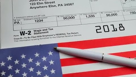 W-2 Taxes Form Stock Video