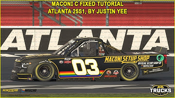 iRacing Maconi C-Fixed Trucks Atlanta Guide to Qualifying and Race 25S1