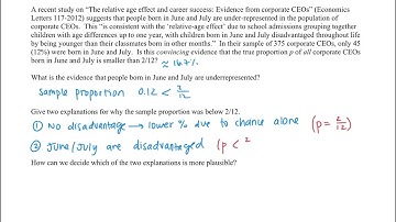 9.1 (pt 1) Notes: Intro to Hypothesis Testing