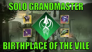 Solo Birthplace of the Vile Grandmaster Nightfall in 19 Minutes (Platinum) Strand Hunter [Destiny 2]
