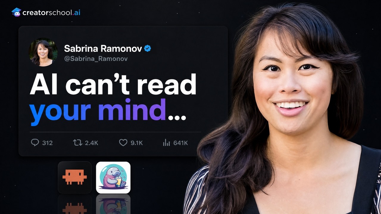Learn AI 10x faster and get better results | Sabrina Ramonov from Blotato