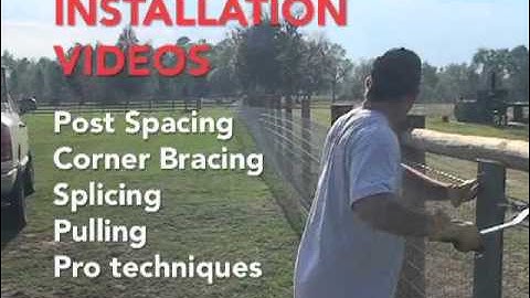 Red Brand Fence Install