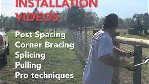 Red Brand Fence Install