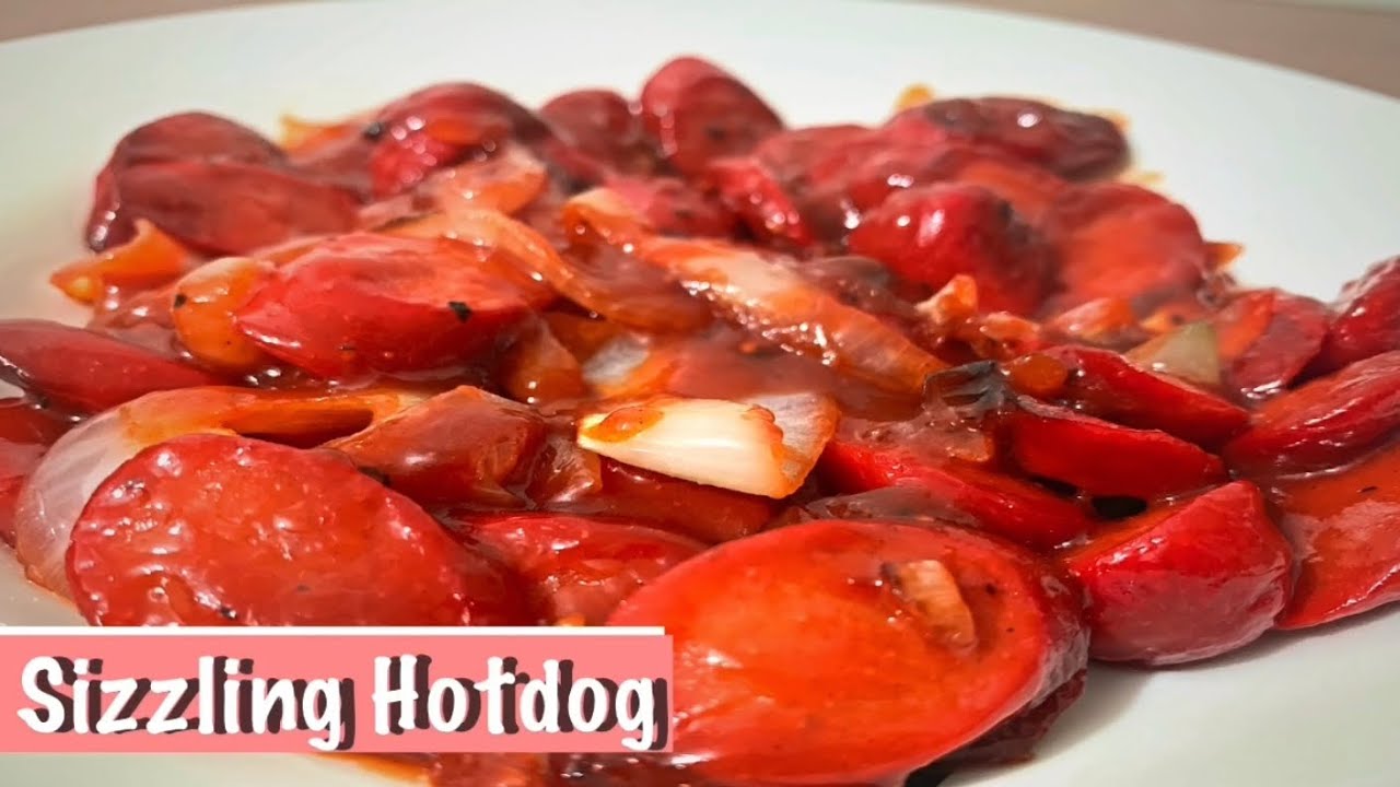 Sizzling Hotdog with Ketchup Easy Hotdog Recipe YouTube