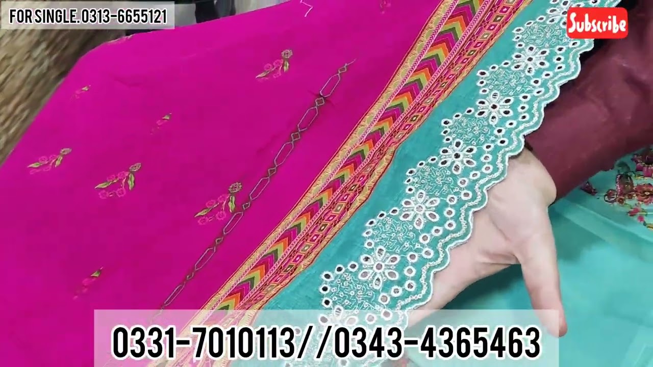 Bin Saeed Khaddar Cut work Embroidery Volume / Lot Sale Offer