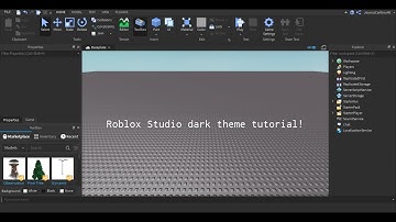 Roblox Studio Dark Theme Tutorial