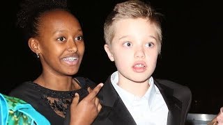 Angelina Jolie's Daughter Shiloh Wears A Tuxedo To LA Awards Event