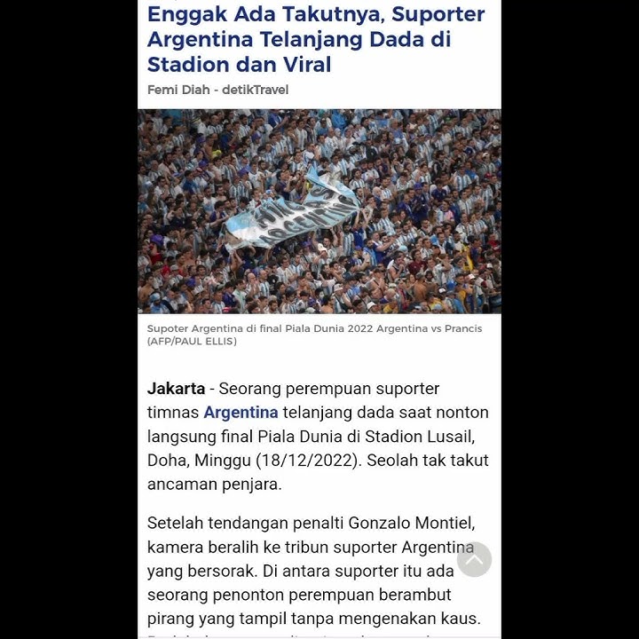 suporter Argentina telanjang dada di pialadunia2022 viral #shorts #shortvideo #pialaduniaqatar2022