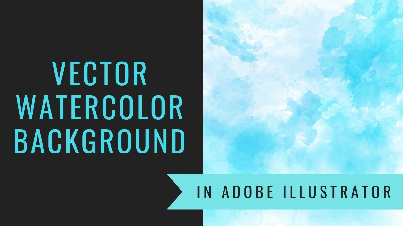 How To Create Vector Watercolor Background In Adobe Illustrator Brushes Presentation Youtube