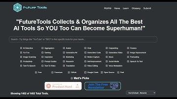 Future Tools Website - Find all the AI tools available on the Web!