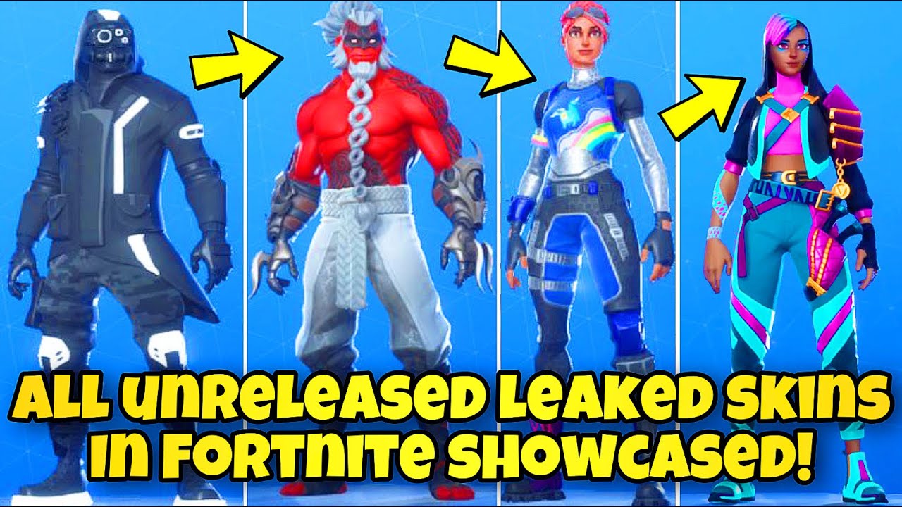 *NEW* ALL UNRELEASED LEAKED SKINS SHOWCASED! (Shadow Archetype ...