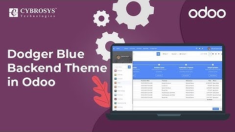 Dodger Blue Backend Theme in Odoo