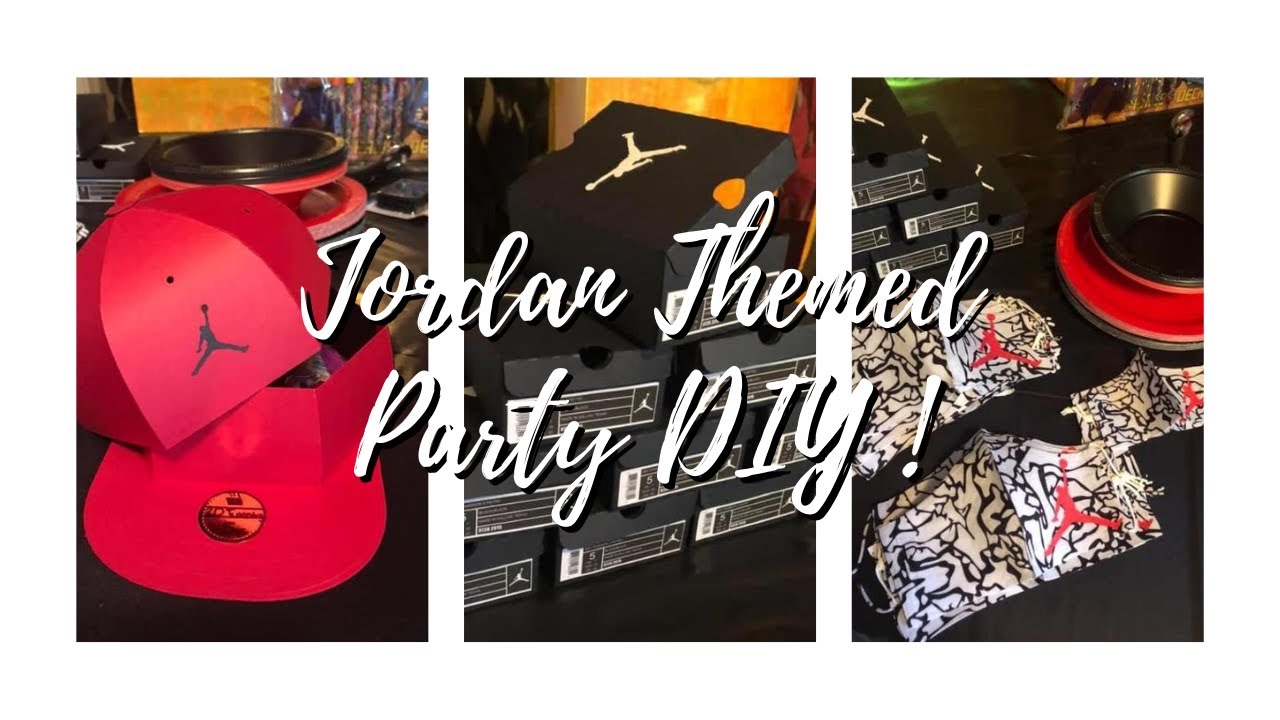 Jordan Birthday Party, Shoe box goodie bags, Hat Boxes, Party Favors