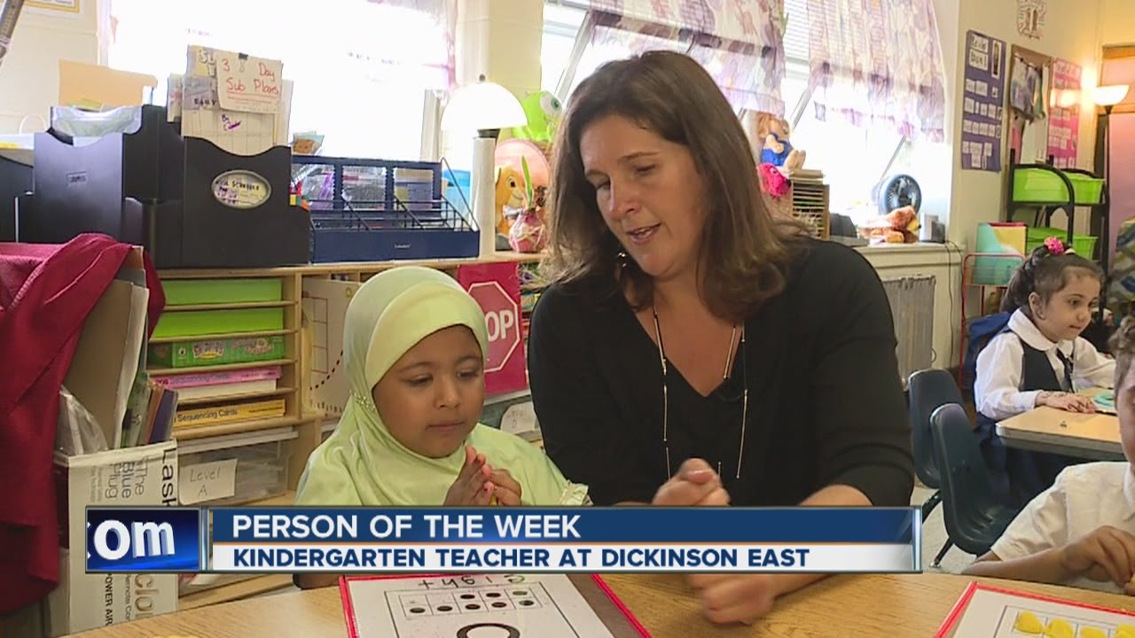 person of the week kindergarten teacher at dickinson east youtube