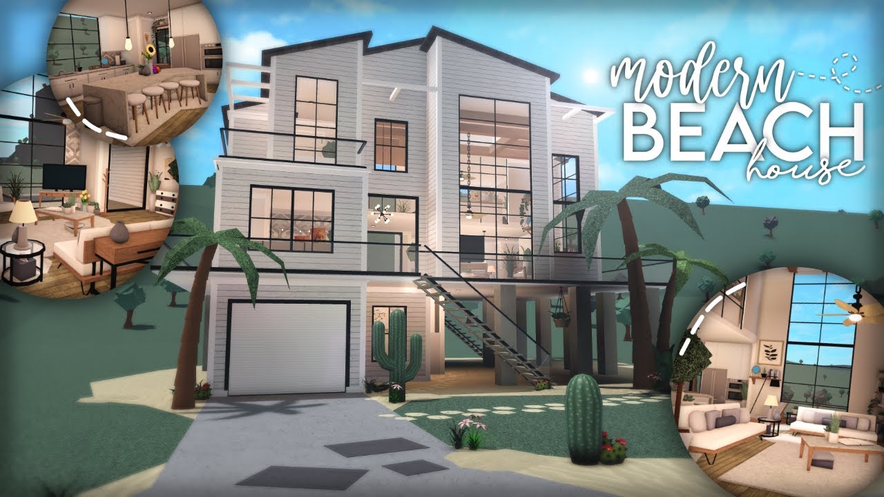 Realistic Summer Mansion Bloxburg Speedbuild 