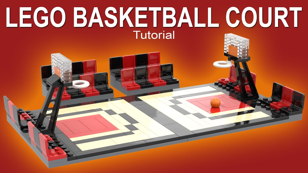 How To Build A LEGO Basketball Court Using LEGO Bricks & Pieces