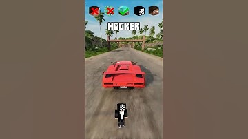 NOOB vs PRO vs HACKER vs HEROBRINE Car Jump Challenge! 😎 🚗 #shorts #beamngdrive