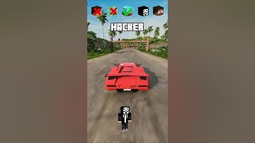 NOOB vs PRO vs HACKER vs HEROBRINE Car Jump Challenge! 😎 🚗 #shorts #beamngdrive